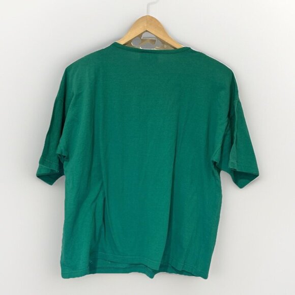 Vtg Copa Cabana Womens T shirt L Green Fish Underwater Treasure 80s Embellished - Picture 3 of 11